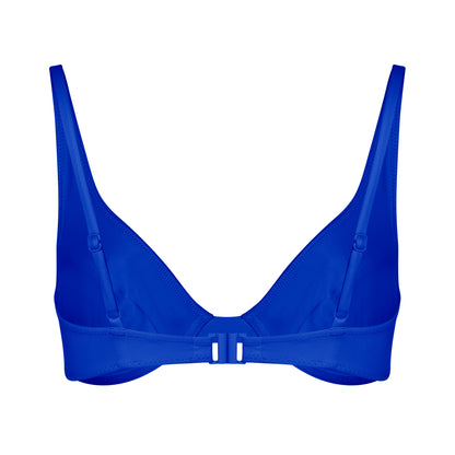 SCOOP BIKINI TOP- ROYAL BLUE