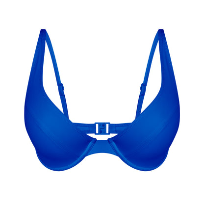 SCOOP BIKINI TOP- ROYAL BLUE