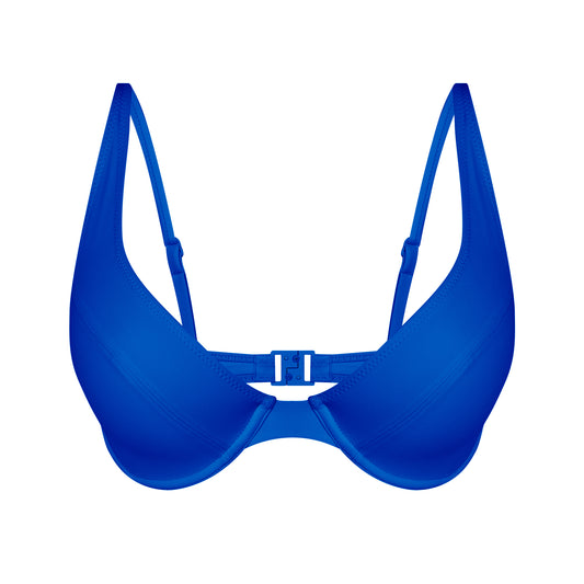 SCOOP BIKINI TOP- ROYAL BLUE