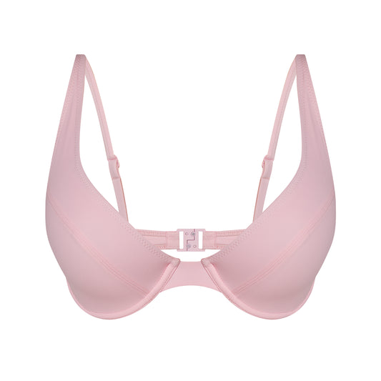 SCOOP BIKINI TOP- BABY PINK