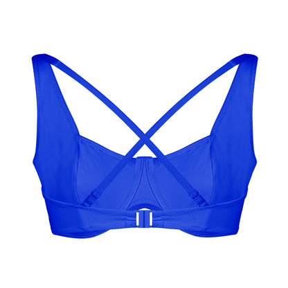 BALCONETTE BIKINI TOP- ROYAL BLUE