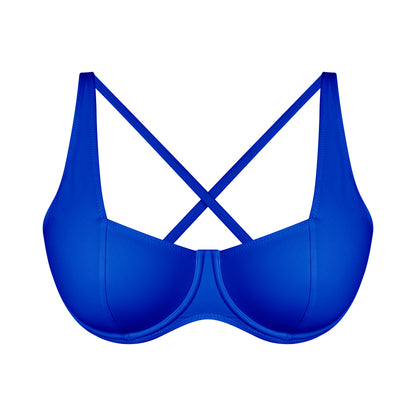 BALCONETTE BIKINI TOP- ROYAL BLUE