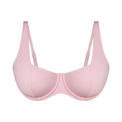 BALCONETTE BIKINI TOP- BABY PINK