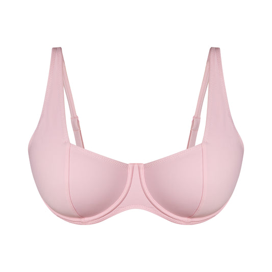 BALCONETTE BIKINI TOP- BABY PINK