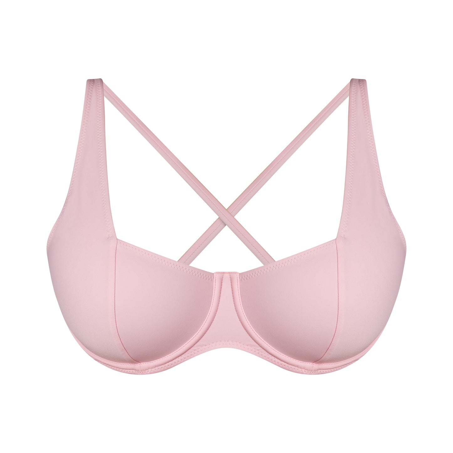 BALCONETTE BIKINI TOP- BABY PINK