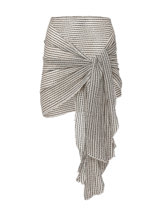 SARONG- BLACK STRIPED