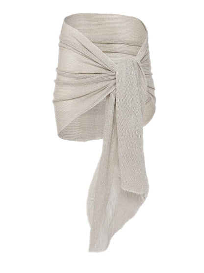 SARONG- GREY STRIPED